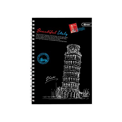 TTS Premium Spiral-Notizbuch Metropolis Kariert A5, Pizza von SPIRIT