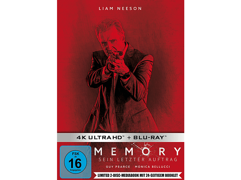 Memory - Sein letzter Auftrag, limitiertes exklusives Mediabook 4K Ultra HD Blu-ray + von SPLENDID FILM