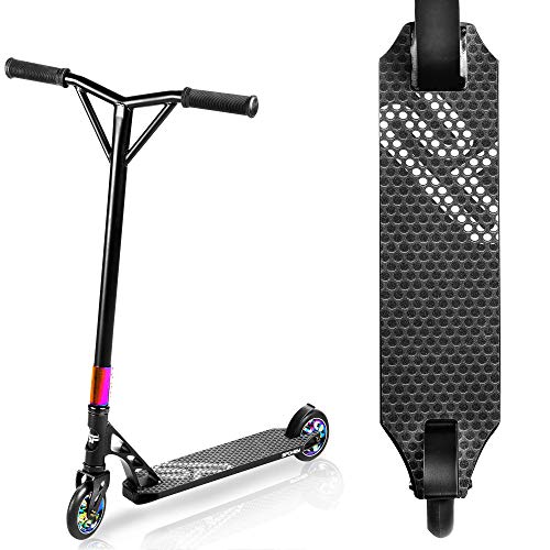 SPOKEY Stunt Scooter Fastplant | ABEC-9 Chrom-Kugellager, Alu-Felgen, 110 mm PU-Räder | 360° Lenker | H83 x W54 cm | Gewicht 4,13 kg | DIN EN 14619 SPOKEY Stunt Scooter Fastplant | ABEC-9 Chrom-Kugellager, Alu-Felgen, 110 mm PU-Räder | 360° Lenker | H83 x W54 cm | Gewicht 4,13 kg | DIN EN 14619 von SPOKEY