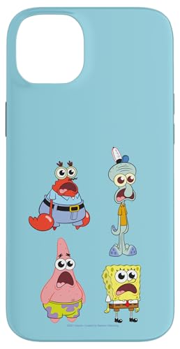 Hülle für iPhone 14 Plus SpongeBob SquarePants SpongeBob Cast Group Stare Logo von SPONGEBOB SQUAREPANTS