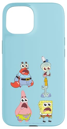 Hülle für iPhone 15 SpongeBob SquarePants SpongeBob Cast Group Stare Logo von SpongeBob SquarePants