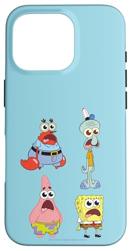 Hülle für iPhone 16 Pro SpongeBob SquarePants SpongeBob Cast Group Stare Logo von SPONGEBOB SQUAREPANTS