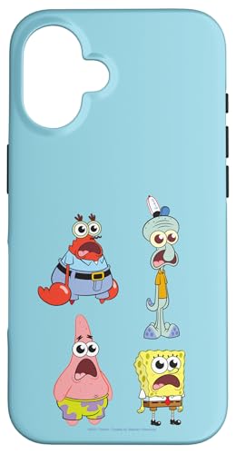 Hülle für iPhone 16 SpongeBob SquarePants SpongeBob Cast Group Stare Logo von SpongeBob SquarePants