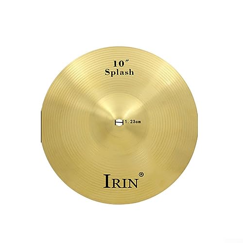 SPORTARC Brass Cymbals Percussion Splash Crash Hi-Hat Becken Frame Drum Becken für Anfänger Profispieler 10", 1401989704 von SPORTARC