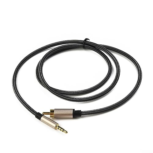 SPORTARC Digitales Koaxial-Audio-Videokabel, Stereo-Digital-Koaxialkabel, SPDIF-Cinch auf 3,5-mm-Klinkenstecker für HDTV für TV/Soundbar/Verstärker/Soundbox, 2 m von SPORTARC