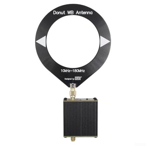 SPORTARC Donut AM MW/SW Antenne, tragbare Mini-Schlaufenantenne, 10 kHz-180 MHz für HFDY Malahiteam HF Mittelwelle mit Niedrigimpedanz-Konverter, 08KZLC61UB3GM5J07I802Y5854H1E SPORTARC Donut AM MW/SW Antenne, tragbare Mini-Schlaufenantenne, 10 kHz-180 MHz für HFDY Malahiteam HF Mittelwelle mit Niedrigimpedanz-Konverter, 08KZLC61UB3GM5J07I802Y5854H1E von SPORTARC