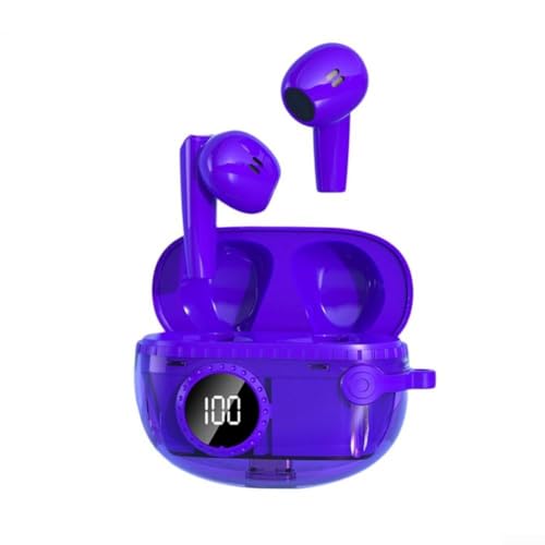 SPORTARC Universelle kabellose Kopfhörer mit automatischer Kopplung und leuchtenden Farben (lila) von SPORTARC