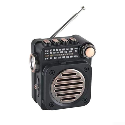 Tragbares Mini-Radio, Retro-BT, FM, AM-SW-Radio, Multi-Band FM/AM/SW, multifunktionaler Musik-Player und LED-Taschenlampe Tragbares Mini-Radio, Retro-BT, FM, AM-SW-Radio, Multi-Band FM/AM/SW, multifunktionaler Musik-Player und LED-Taschenlampe von SPORTARC