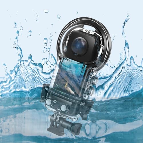 Unsichtbares Tauchgehäuse, transparente, wasserdichte Hülle, schützende Unterwasser-Tauchschale mit Halterung für Insta360 X5-50M Unsichtbares Tauchgehäuse, transparente, wasserdichte Hülle, schützende Unterwasser-Tauchschale mit Halterung für Insta360 X5-50M von SPORTARC
