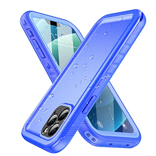 SPORTLINK Kompatibel mit iPhone 11 Wasserdichte, stoßfeste Hülle – Ganzkörper, strapazierfähig, Unterwasser, staubdicht, robust, Outdoor, 6.1 Zoll mit Kamera/Displayschutzfolie (blau) von SPORTLINK