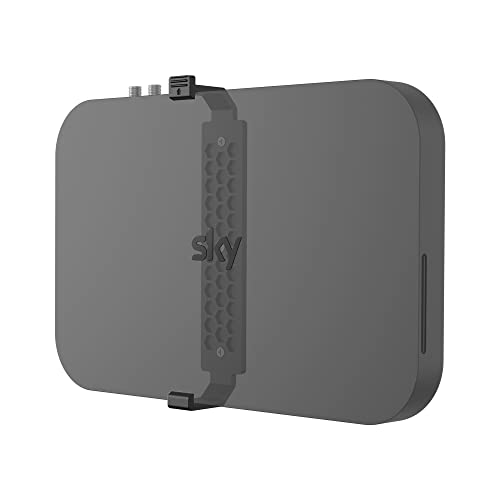 SPORTLINK Sky Q Wandhalterung – Wandhalterungs Clip für Sky Q 1 TB/2 TB TV-Box, passend für die Modelle ES340, ES240, ES140, 32B0xx, 32B1xx, 32B2XX, 32C0xx, 32C1xx von SPORTLINK