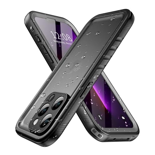 SPORTLINK für iPhone 13 Pro Max Wasserdicht Hülle - 360 Grad Outdoor Schutzhülle mit Kameraschutz Displayschutz [IP68 Waterproof] [6FT Fallschutz Hard Case ] Panzerhülle komplettschutz Schwarz 6,7" von SPORTLINK