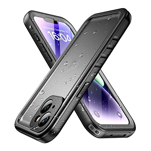 SPORTLINK für iPhone 14 Wasserdicht Hülle - 360 Grad Outdoor Schutzhülle kameraschutz Displayschutz [IP68 Waterproof] [6FT Stoßfeste Hard Case ] Panzerhülle komplettschutz handyhülle Schwarz 6,1" von SPORTLINK