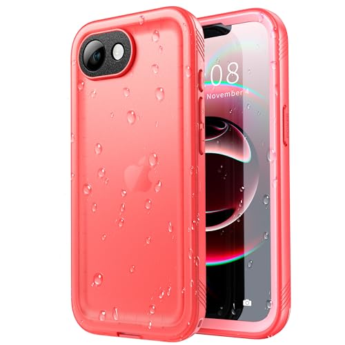 SPORTLINK für iPhone 16e Hülle Wasserdicht - 360 Grad Outdoor Schutzhülle kameraschutz Displayschutz [Kamera-Steuerung] [IP68 Waterproof] [6FT Stoßfeste Hard Case] Panzerhülle Rosa 6,1" von SPORTLINK