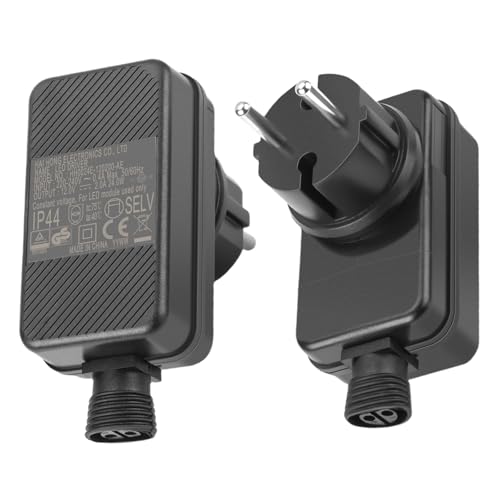 SPORWAY 2 Stück LED Netzteil Adapter 12V 2A 24W: IP44 Wasserdicht AC Adapter Gartenbeleuchtung Netzadapter, EU Stecker Adapter für Weihnachtsbeleuchtung Lichternetz Lichterkette Eisregen SPORWAY 2 Stück LED Netzteil Adapter 12V 2A 24W: IP44 Wasserdicht AC Adapter Gartenbeleuchtung Netzadapter, EU Stecker Adapter für Weihnachtsbeleuchtung Lichternetz Lichterkette Eisregen von SPORWAY