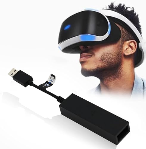 SPORWAY PS5 VR Adapter: VR Konverterkabel, USB Mini Adapterkabel PS4 VR auf PS5 Spielkonsole Konvertierungskabel mit PS4 Kamera zu PS5 Konsole, PS VR Spiel Adapter - VR Adapter Connector von SPORWAY