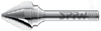 SPPW Kegelsenker VHM 60° z:3 Form C L:59 Ø12,4 von SPPW