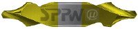 SPPW Zentrierbohrer HSS-E05+A.Cut DIN333 R Fläche - 3,15x8,00 von SPPW