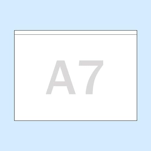 Rechtecktaschen für DIN A7, Breitseite offen von SPRINTIS