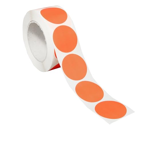 SPRINTIS Markierungspunkte 40mm, 1000 Klebepunkte auf Rolle, selbstklebender Markierungspunkt aus Papier (rot) von SPRINTIS