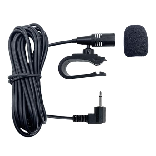 SPTSSWET Autoradio Mikrofon 2.5 MM Freisprechmikrofon Kompatibel mit Pioneer Externes Mic für Fahrzeug Haupteinheit Audio Stereo GPS DVD,Plug and Play,9.85FT von SPTSSWET