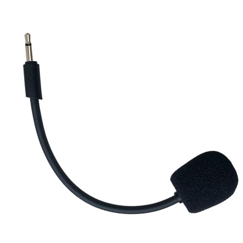 SPTSSWET Ersatz Mikrofon Kompatibel mit JBL Quantum Q100 Stereo Studio Gaming Kopfhörer Kabellosem Rauschunterdrückung, Abnehmbares Ersatz-Spielmikrofon 2,5 mm Jack Schwarz 5,9 inch von SPTSSWET