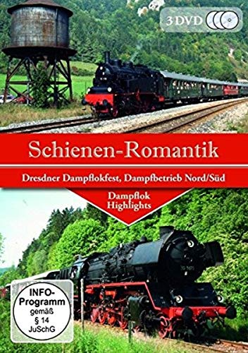 Schienen-Romantik - Dampflok Highlights - Dresdner Dampflokfest, Dampfbetrieb Nord/Süd [3 DVDs] von Spv