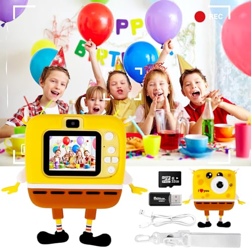 Kinderkamera, Kamera 1080P 2,0-Zoll-Bildschirm Kamera Kinder mit 32GB SD-Karte Selfie Digitalkamera Kinder Fotoapparat für 3-12 Jahre Jungen und Mädchen Weihnachten Spielzeug Kinderkamera, Kamera 1080P 2,0-Zoll-Bildschirm Kamera Kinder mit 32GB SD-Karte Selfie Digitalkamera Kinder Fotoapparat für 3-12 Jahre Jungen und Mädchen Weihnachten Spielzeug von SPVN