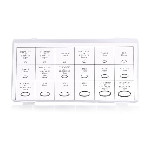 18 Größen 270 Stcs Auto -LKW O Ring Set Set Hochtemperaturresistent für Missionskritische Anwendungen 18 Größen 270 Stcs Auto -LKW O Ring Set Set Hochtemperaturresistent für Missionskritische Anwendungen von SPYMINNPOO