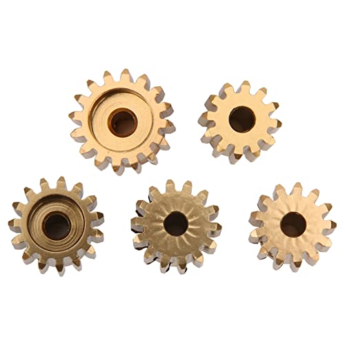 32p-Ritzergetriebe Set Langable Aluminiumlegierungsmotor-Zahnradkit für RC-Automodell, 12T-16T, 5PCS, RC-Auto-Enthusiasten, Gold von SPYMINNPOO