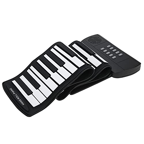 61-Tasten-Keyboard-Klavier, Roll-Up-Keyboard-Klavier Tragbares Wiederaufladbares Elektronisches Handroll-Piano von SPYMINNPOO