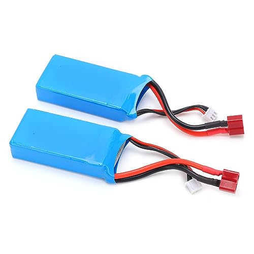 7,4 V 1500mAh Lipo -Batterie 2s 15c mit T -Stecker, Wiederaufladbare Lithiumbatterie für RC -Autos Drohnen Boote Flugzeuge Hubschrauber von SPYMINNPOO