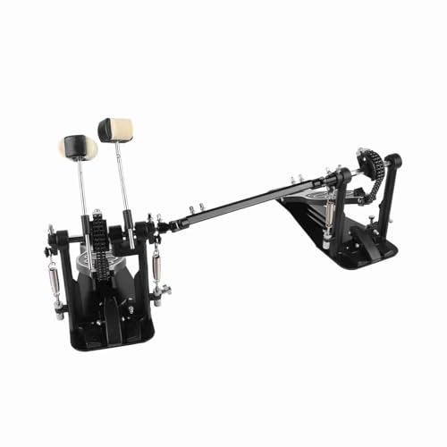 Doppelkette Professionelle Doppel -Drum -Pedalfirma Grip Stall Leistungsstabiler Betrieb Zink Aluminium für Drumliebhaber (Pedal) von SPYMINNPOO