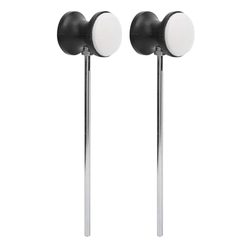 Drum Pedalschläger Langable Hammer für Drum Kit Accessoires, 2pcs für Schlagzeuger Musikleistung, Hochwertiges Filz + Edelstahl von SPYMINNPOO