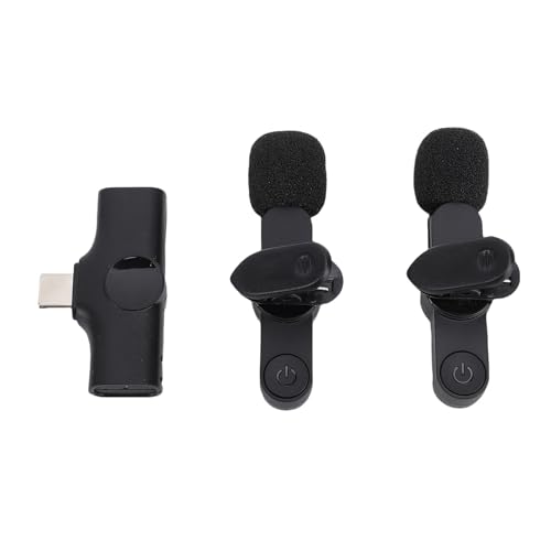 Dual Wireless Lavalier -Mikrofon, 2,4 GHz 360 Grad Sound Pickup Lapel Mic für Videoaufzeichnung Vlogging Interview Live -Streaming Dual Wireless Lavalier -Mikrofon, 2,4 GHz 360 Grad Sound Pickup Lapel Mic für Videoaufzeichnung Vlogging Interview Live -Streaming von SPYMINNPOO