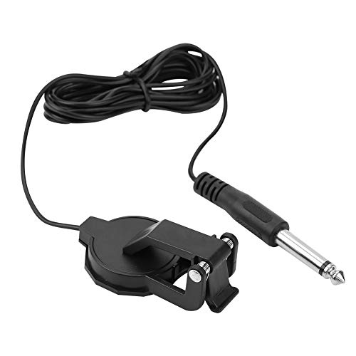 Elektrischer Gitarren-Tonabnehmer, 6,35 Mm Audio-Klinken-Clip auf Mikrofon, Piezo-Violine, Akustikgitarren-Tonabnehmer für Akustikgitarre von SPYMINNPOO