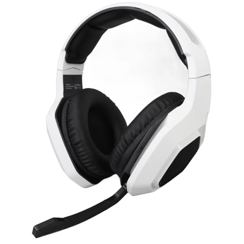 Gaming -Headset, Aktive Rauschreduktion Mobile Multifunktionelle Kopfhörer -PC -PC -Anpassung für PS 5, PS 4, USB -Konnektivität (WHITE) von SPYMINNPOO