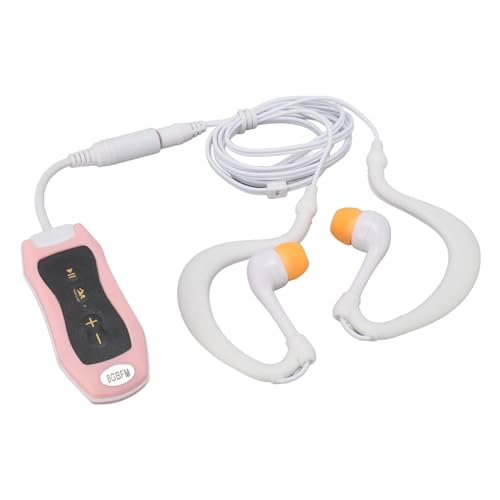 MP3 -wasserdichte Player mit Wasserdichten Kopfhörern Zum Tauchen, Musikspieler Premium -Material Zum Laufen (8GB) von SPYMINNPOO