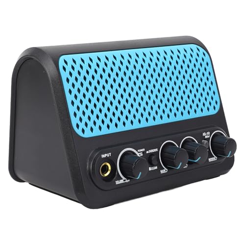 Mini-Gitarren Verstärker, Doppel Kanal Kleiner Elektrischer Gitarren Verstärker 10W mit Kopfhörer Ausgang für Tragbare Praxis überall Mini-Gitarren Verstärker, Doppel Kanal Kleiner Elektrischer Gitarren Verstärker 10W mit Kopfhörer Ausgang für Tragbare Praxis überall von SPYMINNPOO