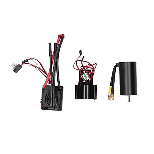 RC Brushless Motor Combo, 3670 2650KV Brushless Motor + 120A ESC mit Motor Kühlkörper Passend für 1/8 Fernbedienung Auto/Boot RC Brushless Motor Combo, 3670 2650KV Brushless Motor + 120A ESC mit Motor Kühlkörper Passend für 1/8 Fernbedienung Auto/Boot von SPYMINNPOO