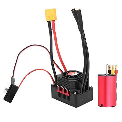 Sensorloser Bürstenloser Motor mit 4 Poles 2845 3800KV Plus 45A Wasserdichte Esc -Adapter für 1/10 1/12 RC -Auto Sensorloser Bürstenloser Motor mit 4 Poles 2845 3800KV Plus 45A Wasserdichte Esc -Adapter für 1/10 1/12 RC -Auto von SPYMINNPOO
