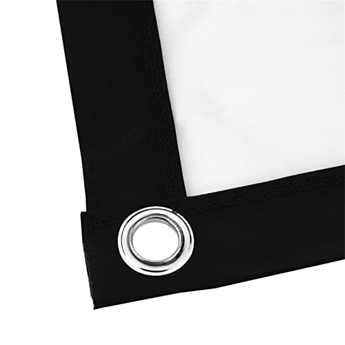 Tragbarer Nicht -Crase White Projector Curtain Screen 16: 9 für Campingfilm Im Freien (100 Zoll) von SPYMINNPOO