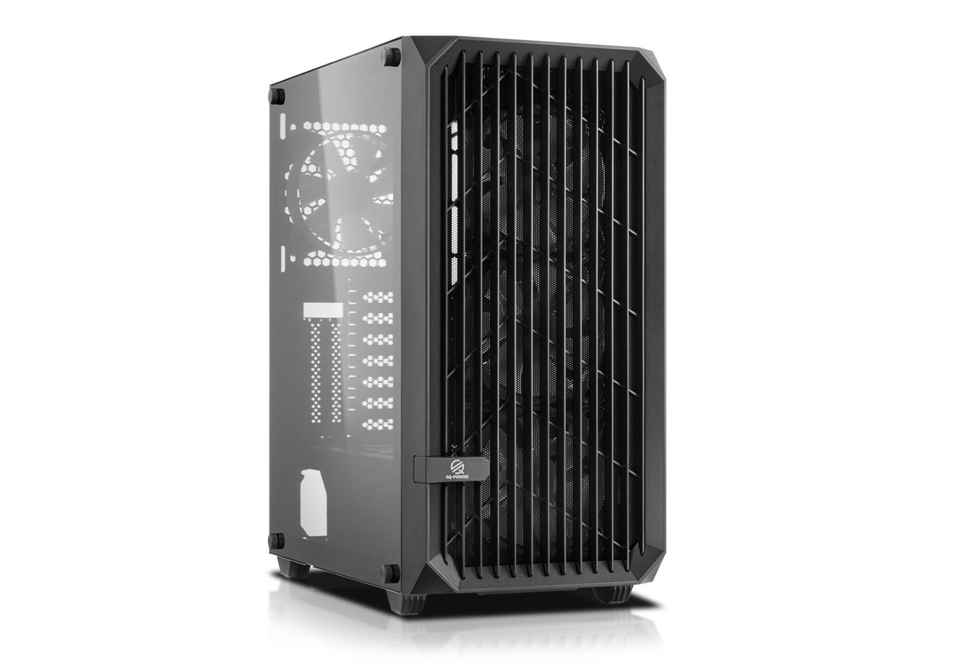SQ-POWER GmbH Gaming-Gehäuse SQ-Tower 06T, Glas Seitenteil, ATX Formfaktor, Temperiertes Glas, RGB Lüfter SQ-POWER GmbH Gaming-Gehäuse SQ-Tower 06T, Glas Seitenteil, ATX Formfaktor, Temperiertes Glas, RGB Lüfter von SQ-POWER GmbH