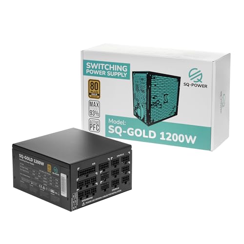 SQ-Power 1200 Watt 80 Plus Gold Netzteil, voll Modular 140mm, Silent SQ-Power 1200 Watt 80 Plus Gold Netzteil, voll Modular 140mm, Silent von SQ-Power
