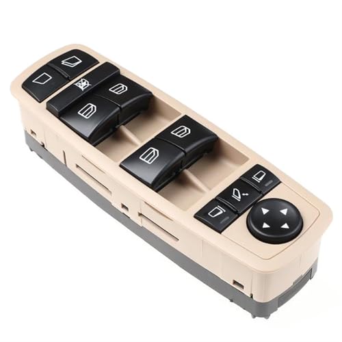 Fensterheberschalter 2518300390 Power Fenster Master Control Schalter A2518300390 2518300590 Für Mercedes Für Benz GL R Klasse ML350 W251 X164 GL450 R350 Auto Fenster Schalter(Beige) von SQOFJGIGN
