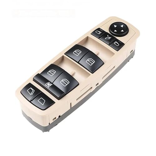 Fensterheberschalter 3-farbiger Fenster-Hauptschalter Für Benz ML350 W251 X164 GL450 R350 A2518300390 2518300390 Auto Fenster Schalter(Beige) von SQOFJGIGN