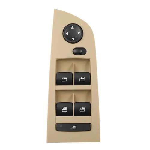 Fensterheberschalter 61319155503 Elektrische Fensterheber Master Control Schalter Heber Für 3 Serie E90 E91 E92 E93 2004-2008 9155503 Auto Fenster Schalter(Beige Switch) von SQOFJGIGN