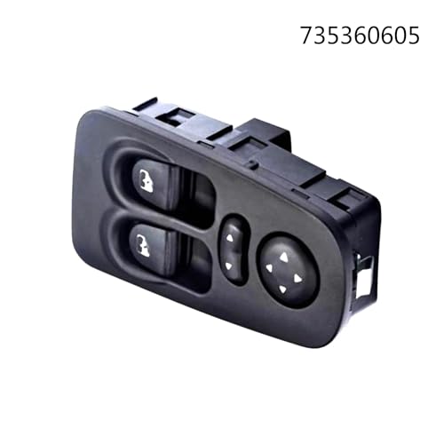 Fensterheberschalter 735360604 735360605 Vorne Links Und Rechts Power Fenster Control Schalter Für Fiat Für Lancia Für Ypsilon 1,2 JTD 1,4 2003-2011 Auto Fenster Schalter(735360605) von SQOFJGIGN