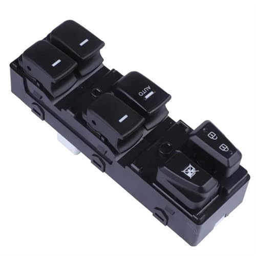 Fensterheberschalter 93570-3S000 Vorne Links Power Master Fenster Schalter Auto 935703S000 Für Hyundai Für Sonata 2011-2015 Auto Fenster Schalter(Schwarz) von SQOFJGIGN