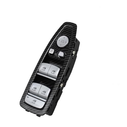 Fensterheberschalter Auto-Innentür-Fensterheber-Reglerschalter-Steuertaste Mit Abdeckungsverkleidung Für 1 3 4 Serie F20 F30 F31 F34 F35 F36 Auto Fenster Schalter(Carbon A Driver Door) von SQOFJGIGN